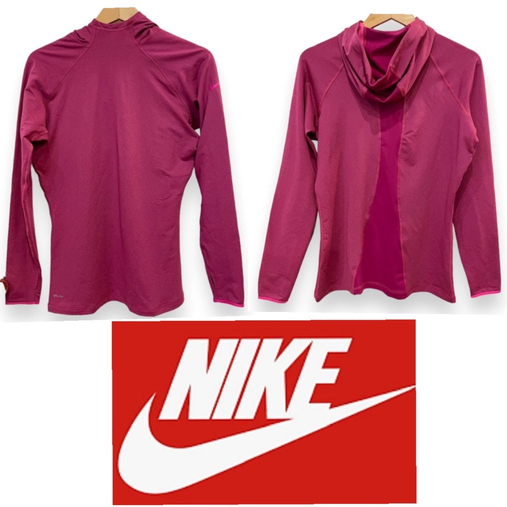 NWOT, Nike Pro Women’s XL Hyper Warm Pullover Pink L/S Performance Athletic Top